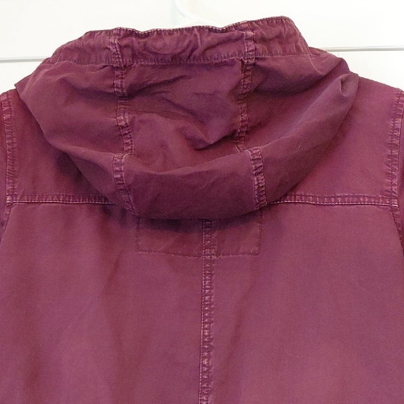 Garage Red Utility Jacket with Hood - Picture 7 of 9